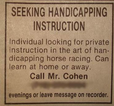 Cohen wants to handicap