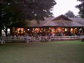 Open air bar in the backyard