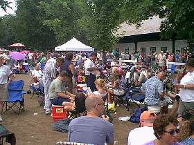 More fans in the paddock area