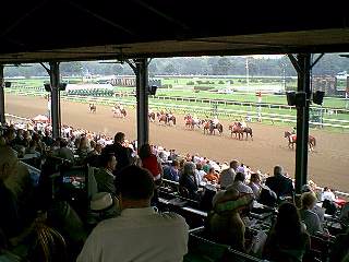 Post parade from clubhouse