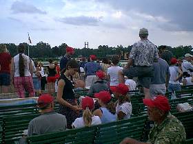 Fan wearing their Saratoga caps