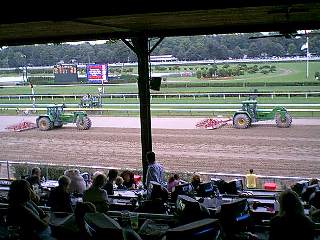 Tractors seal the track