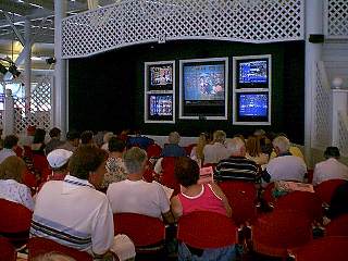 Folks watching TV