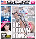 NY Post, front page, 6/08/08